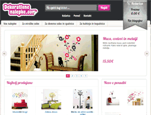 Tablet Screenshot of dekorativnenalepke.com